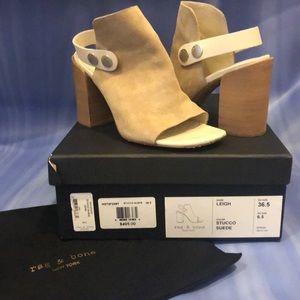 RAG&BONE beige block-heel sandal bootie